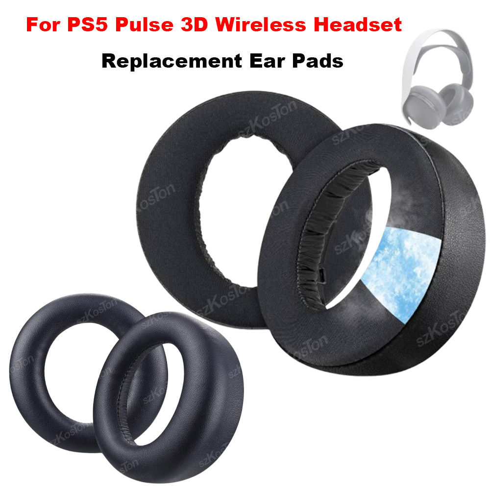 Protein Bar Box - PS5 Pulse 3D ワイヤレスヘッドセット用交換用イヤーパッド ソフトプロテインレザー/冷却ジェルノイズアイソレーションフォームイヤーパッドクッション