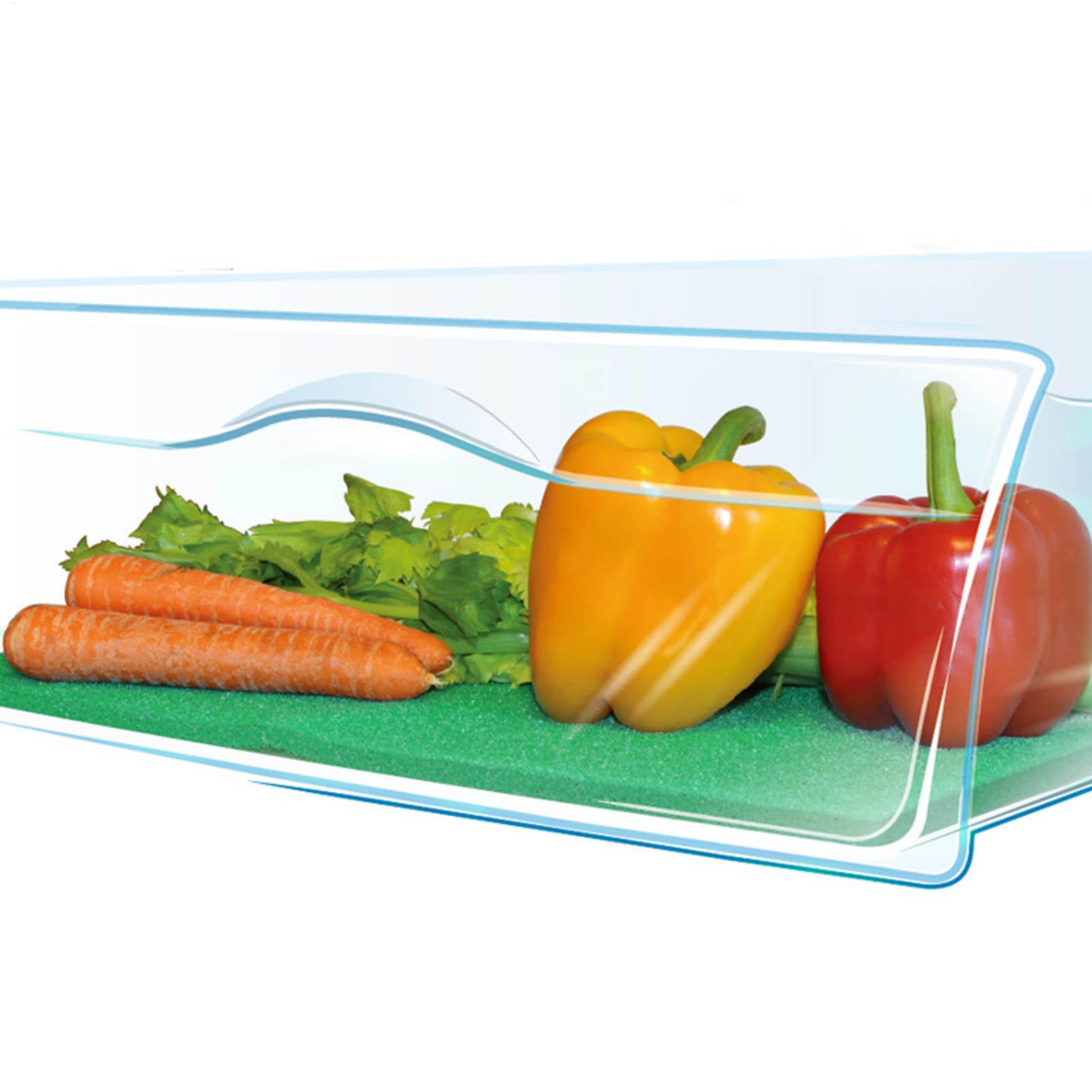 Foods X - 冷蔵庫用引き出しライナー 洗える10枚入り 洗って繰り返し使える鮮度保持ライナー 45×29×0.3cm 野菜鮮度保持マット