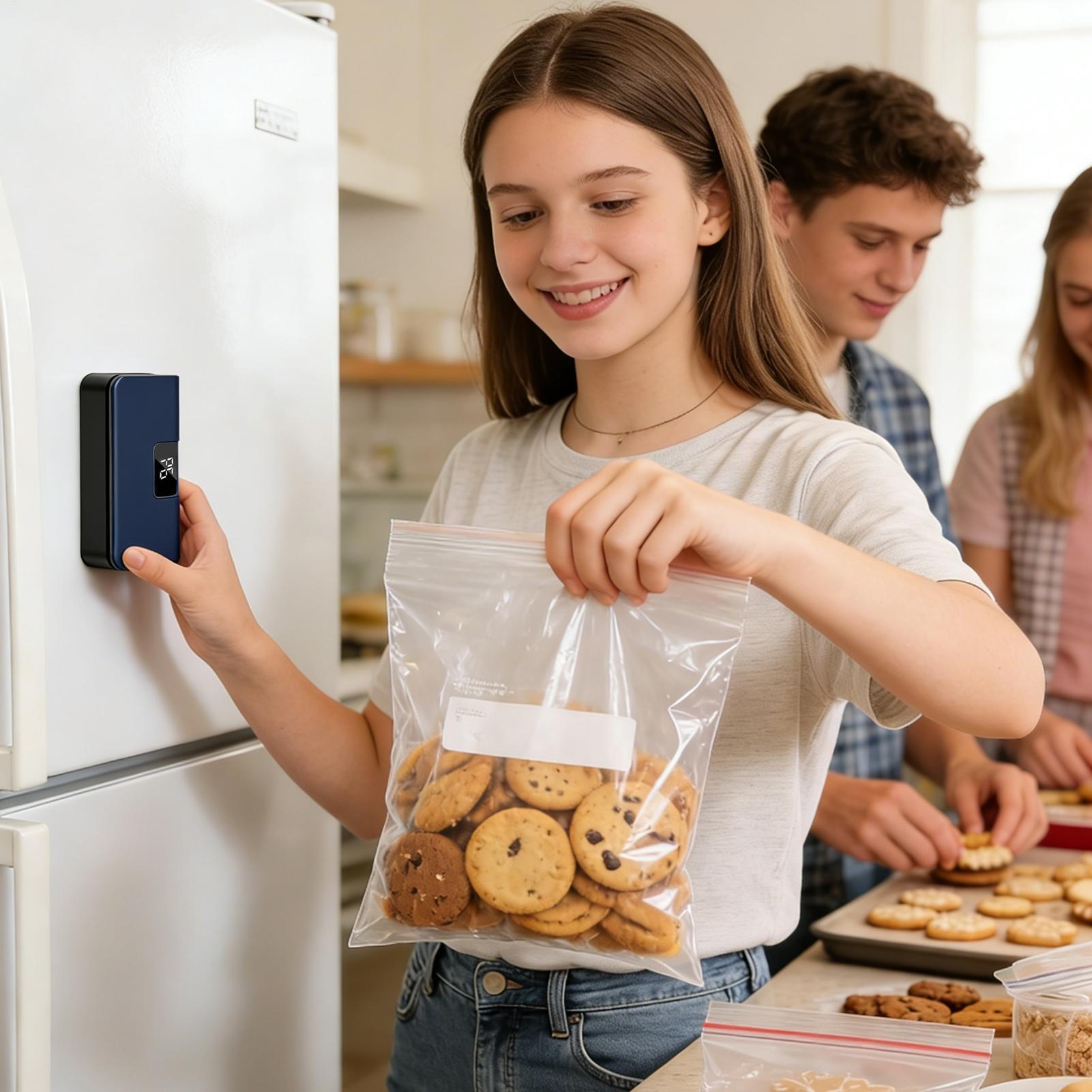ミニバッグシーラー LEDディスプレイ搭載 ポータブル 6段 - Food Prep Snacks のレビューと価格