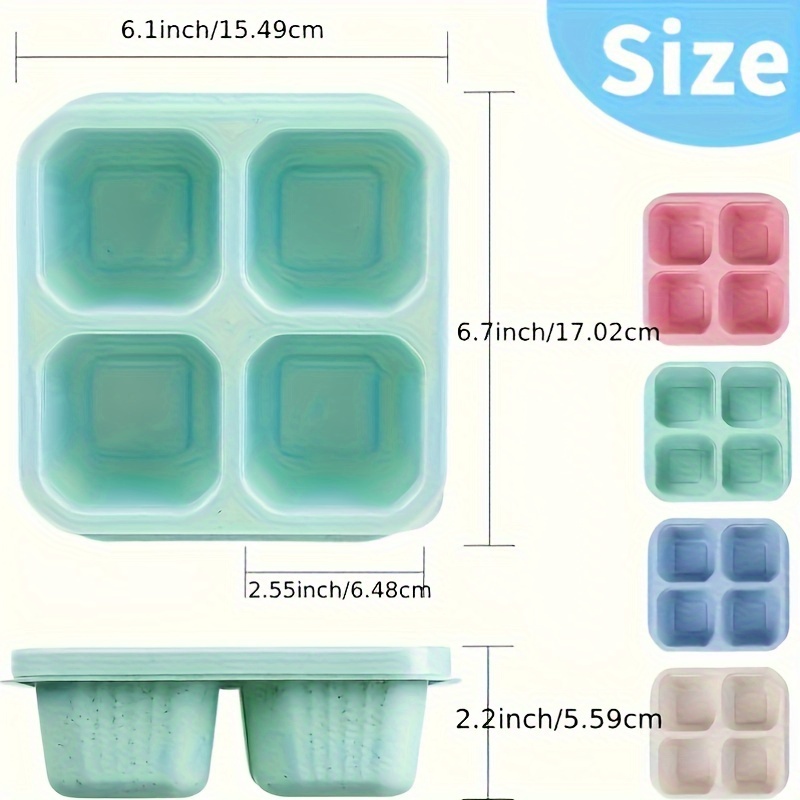 蓋付き再利用可能なプラスチックスナックランチボックス2個セッ - Food Prep Snacks のレビューと価格