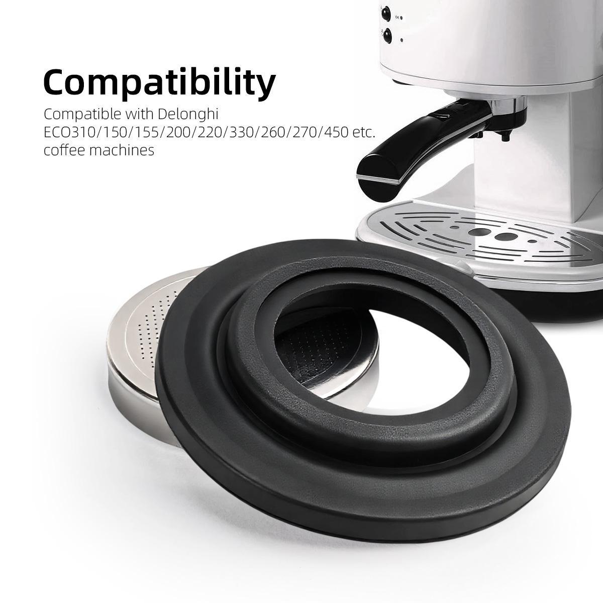 グループヘッドパックスクリーンボイラーガスケットシールはデロ - Delonghi Espresso Magnifica のレビューと価格
