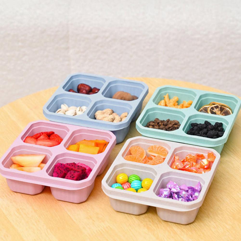 スナックコンパートメントボックス 4個セット 4つのコンパー - Food Prep Snacks のレビューと価格