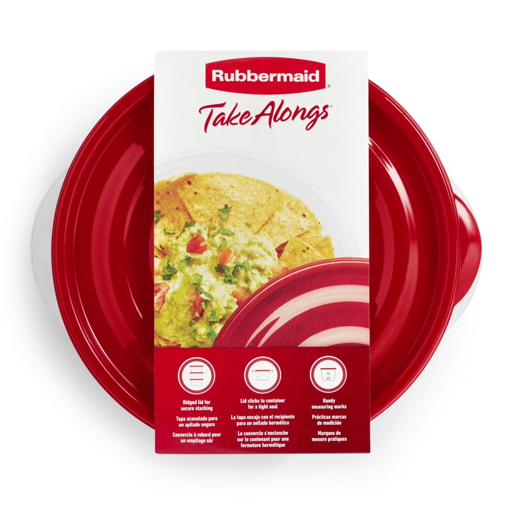 蓋付き大型丸型食品保存容器、3個セット、各容量6.2カップ、 - Food Prep Snacks のレビューと価格