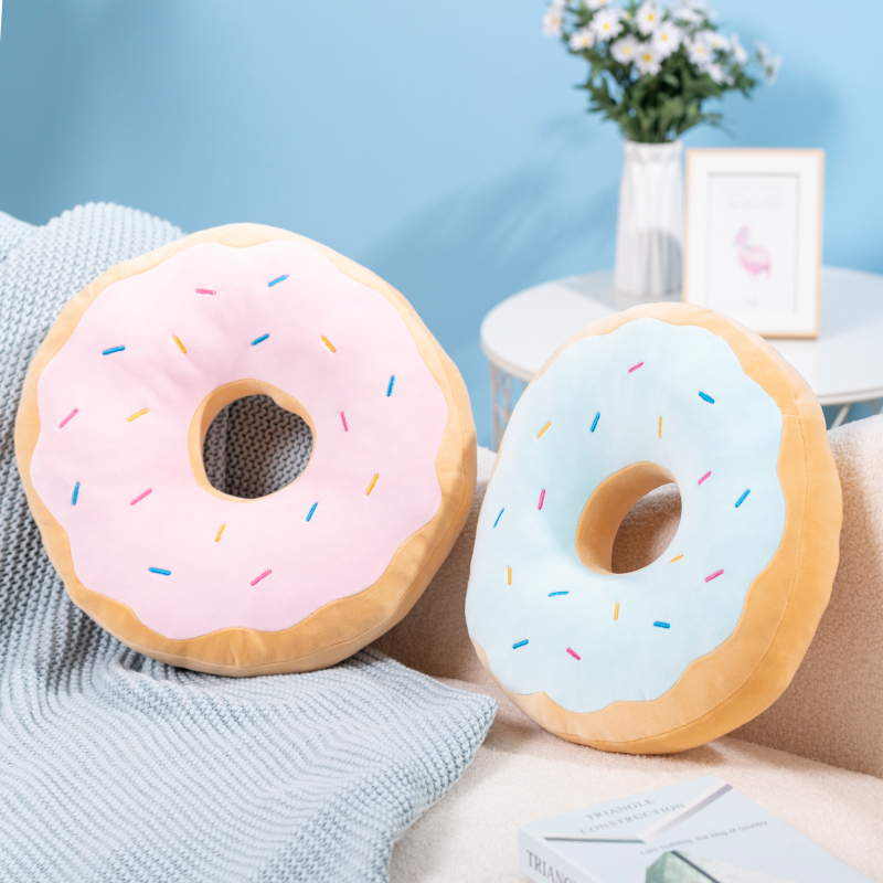 キャンディーカラードーナツぬいぐるみ枕フロアチェアラウンドシ - Soft Food Snacks Kids のレビューと価格