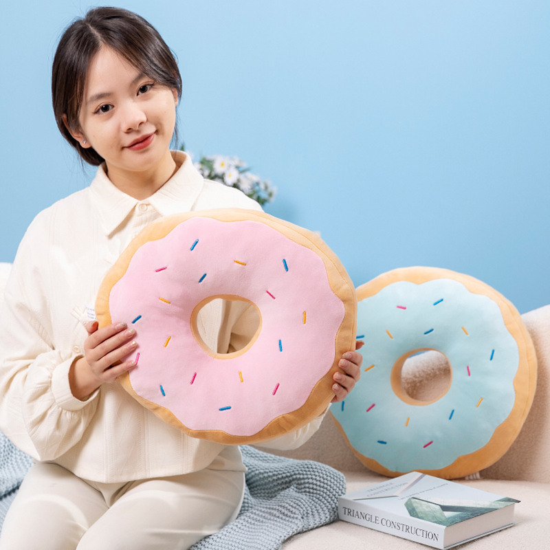 キャンディーカラードーナツぬいぐるみ枕フロアチェアラウンドシ - Soft Food Snacks Kids のレビューと価格