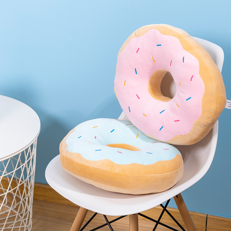 キャンディーカラードーナツぬいぐるみ枕フロアチェアラウンドシ - Soft Food Snacks Kids のレビューと価格