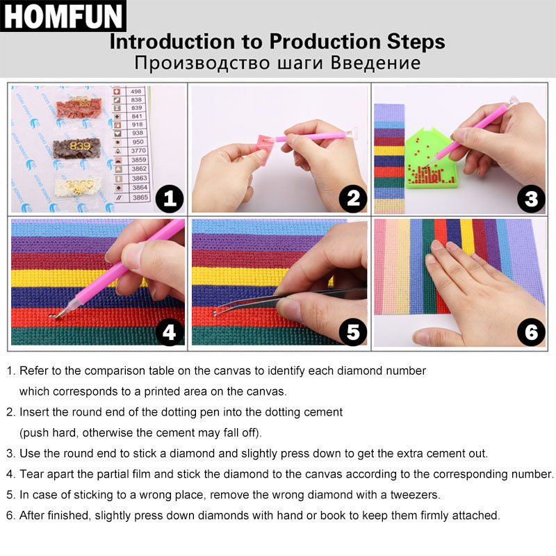 Homfun-正方形または円形のビーズ,自分でできるダイヤモ - Fruit Roll Up のレビューと価格
